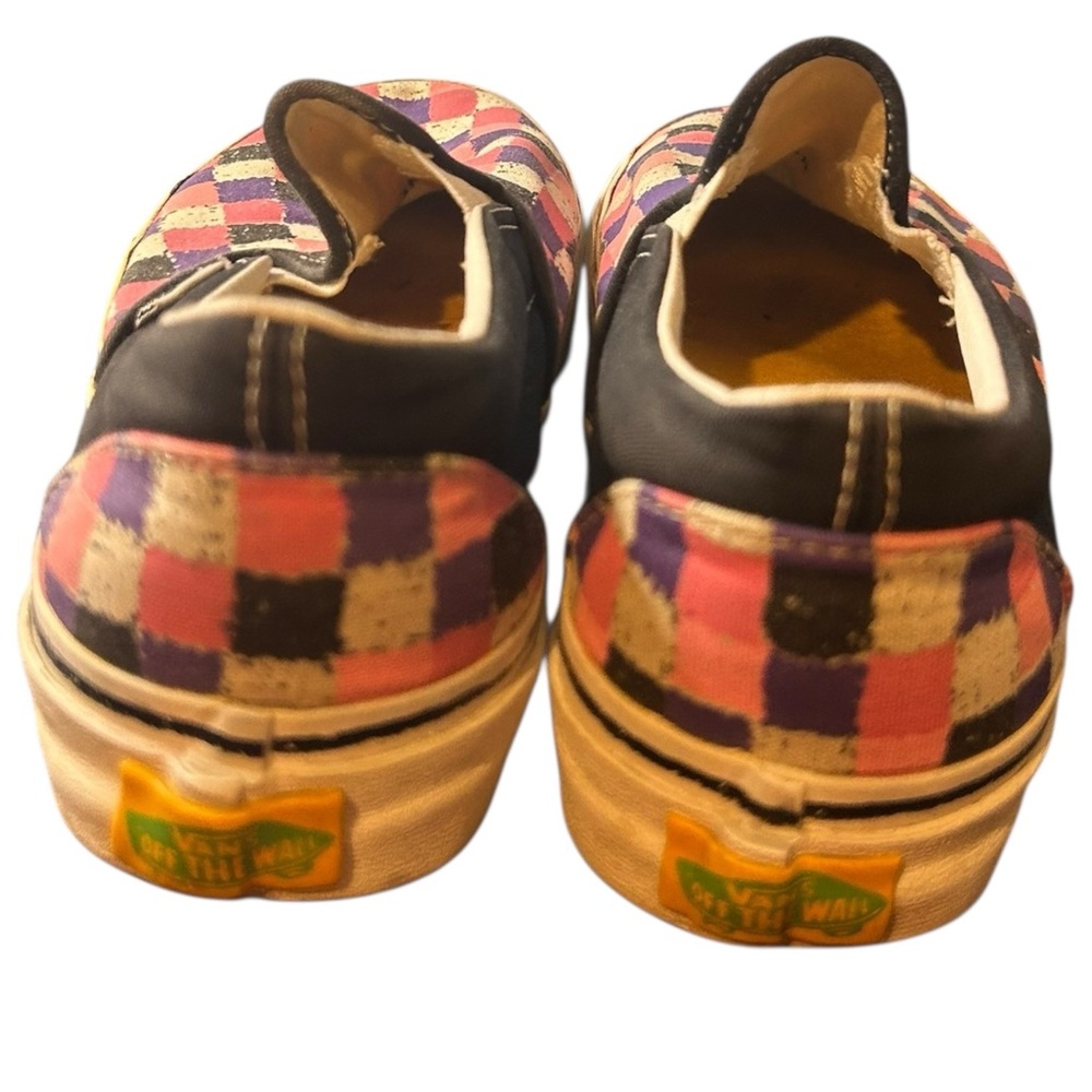 Vans Pink and Purple Canvas Sneakers Slip-On - Picture 7 of 8